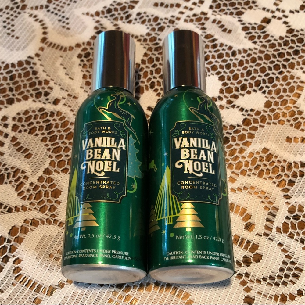 Bath and Body room spray Vanilla Bean Noel 1.5oz 2 total sprays